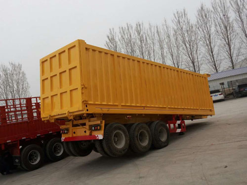 平板自卸半挂车